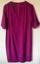 Marie Mero Dress Size 14 Pink Dress Lace Up Ascot Races Wedding Work Office
