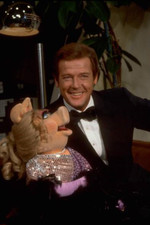Roger Moore with puppet