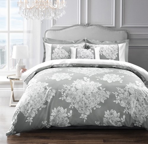 Jacquard bedding set silver - jacquard,