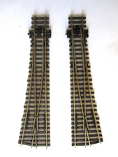 PECO 00 GAUGE R AND L HAND POINTS, LONG RADIUS
