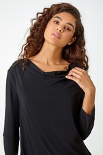 Roman Women's Black Lace Back