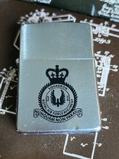 Royal Air Force Regiment II Squadron Zippo Lighter Two Side Jump Wings 1978 (JC)