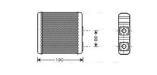 AVA Cabin Heater Core DN6139