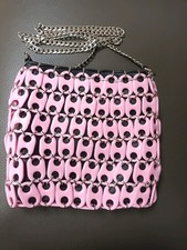 Pink Chain Mail Shoulder Bag