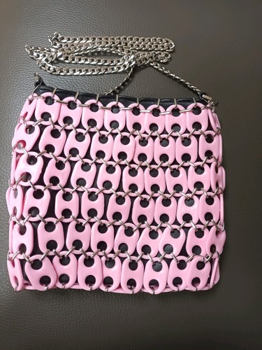 Pink chain mail shoulder - pink,