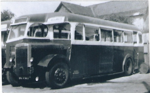 Bus photo wo7597 red - &, white