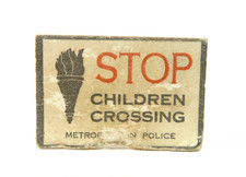 CRESCENT TOYS SCHOOL DAYS LOLLIPOP MAN SIGN VERY RARE