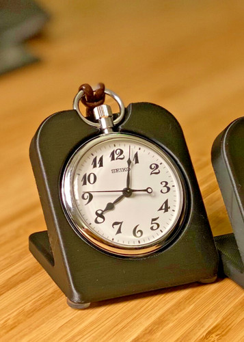 Railroad pocket watch stand - railroad,