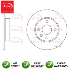 1x Brake Disc Rear Apec Fits