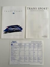 General Motors PONTIAC TRANS SPORT 2.3 3.8 French Brochure Price List 1992-1993
