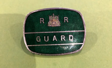 Rhoderia Railways Guards Cap Badge. Enamel VGC RARE Railways