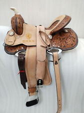 Designer Western Leather Saddle Barrel Horse Saddle Tack Set All Size Available.