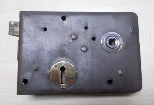 Rim lock locks door - rim,