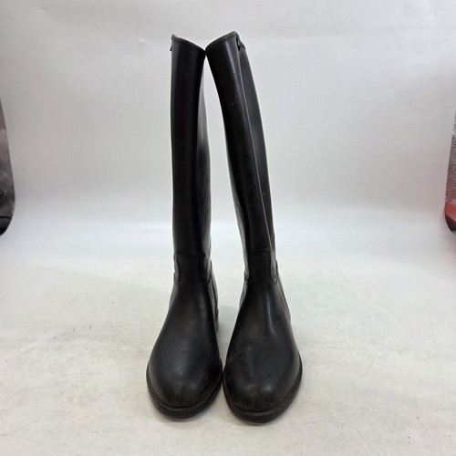 Aigle black rubber riding - aigle,
