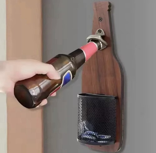 Wall mounted bottle opener - wall,