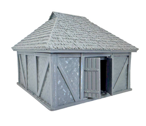 28mm rural timber barn - 28mm,