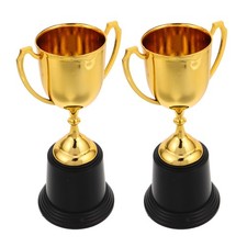 2 Pcs Art Plastic Trophy Prize