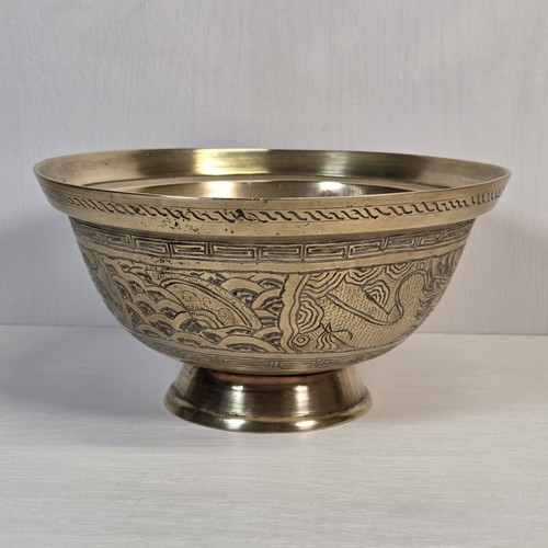 Vintage chinese brass dragon - brass,
