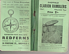 Sheffield Clarion Ramblers 1956-57   56th year