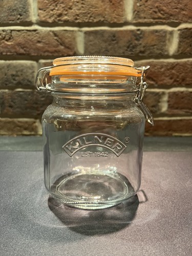 Kilner square glass clip - square, top