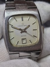 Eterna Matic Sahida Automatic Women's Watch Vintage Stainless Steel