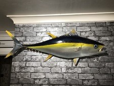Large antique yellowfin tuna - antique,