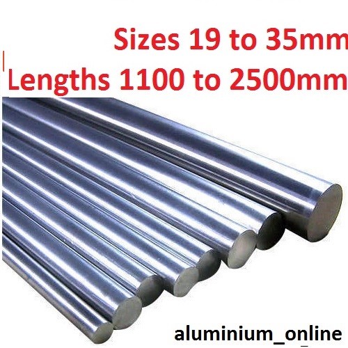 Aluminium round bar - aluminium, 19mm