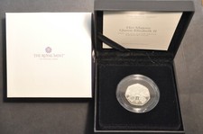 2022 Elizabeth II Memorial Charles III 50p PIEDFORT SILVER Proof Royal Mint 