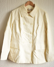 LADIES DESIGNERS AT DEBENHAMS CREAM COAT ROCHA JOHN ROCHA JACKET SIZE 18 