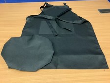 Job lot of 3 black aprons with