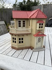 Sylvanian Families Willow Hall Dollhouse With Box, No Furniture Or Dolls As Seen