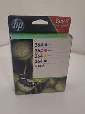 GENUINE HP 364 (N9J74AE) Black/Cyan/Magenta/Yellow Ink Cartridge 4 Pack May 2022