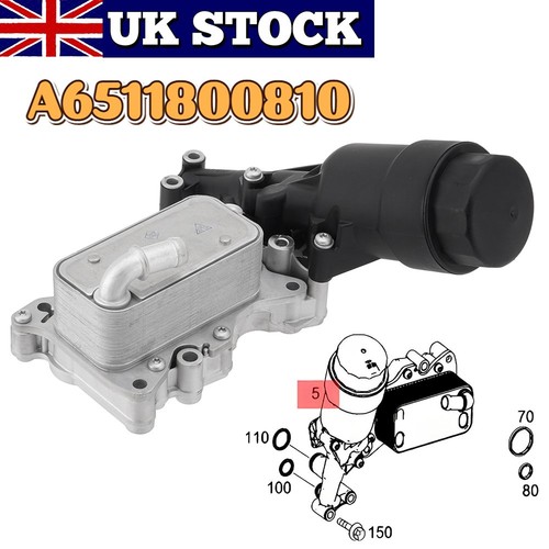 Oil filter housing cooler - oil,