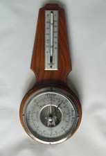 Attractive 1940s Banjo Barometer by SB Shortland Smiths Engraved Movement Tested