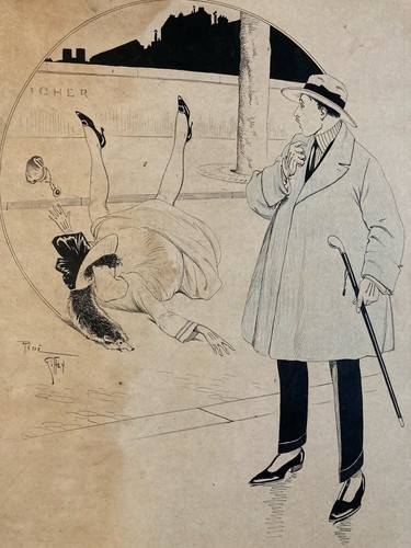 Beautiful ink drawing - drawing, 1920