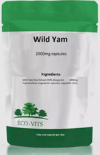 Wild Yam 2000mg Capsules – Hormonal Balance & Menopause Support - ECOVITS