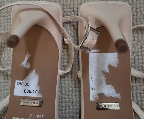 Top shop cream sandles size - shop,