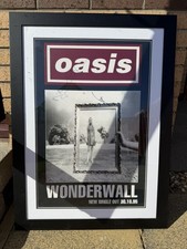 Wonderwall Framed Poster Autographed By Liam & Noel Gallagher