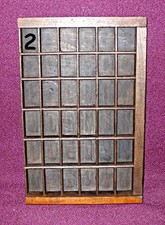 Vintage printers wooden type - 3,