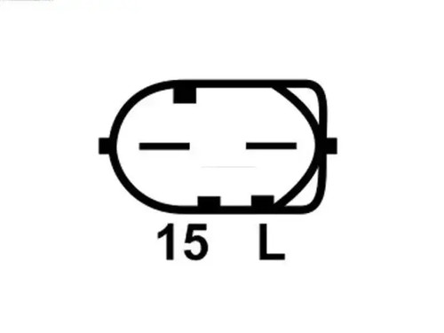 Alternator with belt pulley