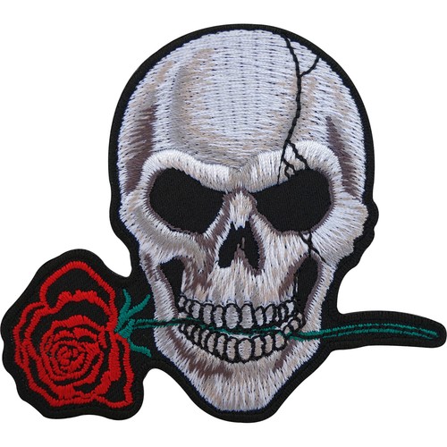 Biker patch skull rose - patch,