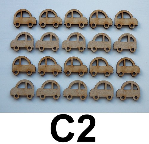 Car shapes wooden - wooden, mdf