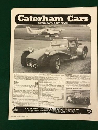 Caterham cars surry - caterham,