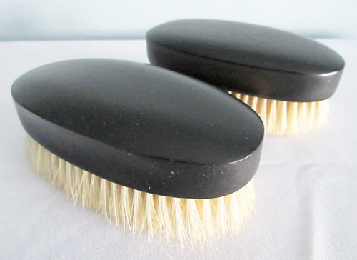 Antique ebony clothes brush - antique,