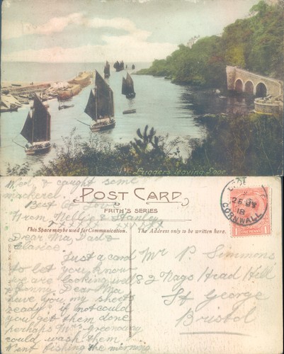 Luggers leaving looe cornwall - luggers,