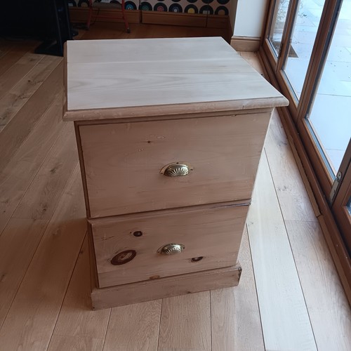 Solid pine two drawer - solid, two-drawer