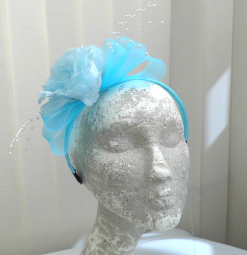 Flower headband fascinator - flower,