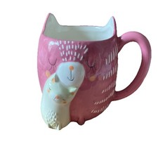 Cute Pink Cat and Kitten