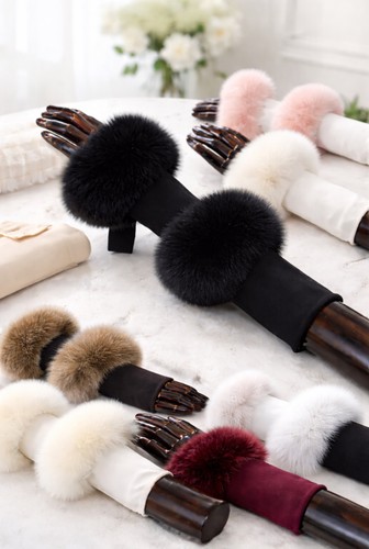 Genuine fox fur wrist - genuine,