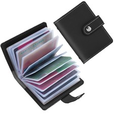 26 Slots ID Credit Card Holders RFID Blocking Wallet Case